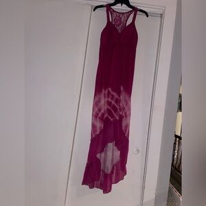 No Boundaries Fuchsia Lace Trim dress